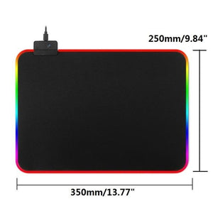 Led Colourful Big Gamer Computer Non Slip Mousepad For Pc Laptop With Usb Ports