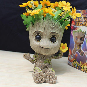 Baby Groot Mini Flowerpot Plant Holder Desktop Decoration Home