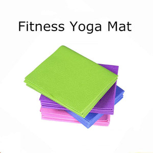 Blue / Purple Green Pink Foldable Yoga Mat Non Slip Gym Fitness Pilates Exercise