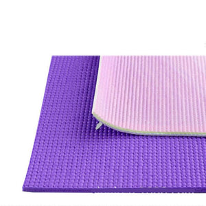 Blue / Purple Green Pink Foldable Yoga Mat Non Slip Gym Fitness Pilates Exercise