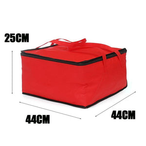 16.5 Inch Red Insulated Food Delivery Cooler Bag