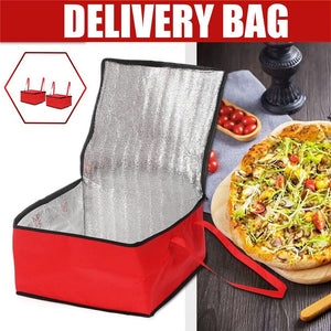 16.5 Inch Red Insulated Food Delivery Cooler Bag