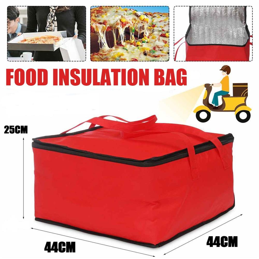 16.5 Inch Red Insulated Food Delivery Cooler Bag