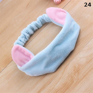 Coral Fleece Soft Bow Headbands Makeup Spa Wash Face Turban Wrap Girls Women Hair Towel