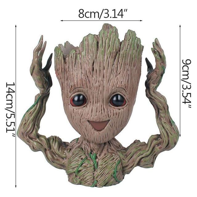 Mini Flowerpot Little Happy Groot Desktop Decoration Indoor Vase Plant Holder