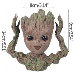 Mini Flowerpot Little Happy Groot Desktop Decoration Indoor Vase Plant Holder