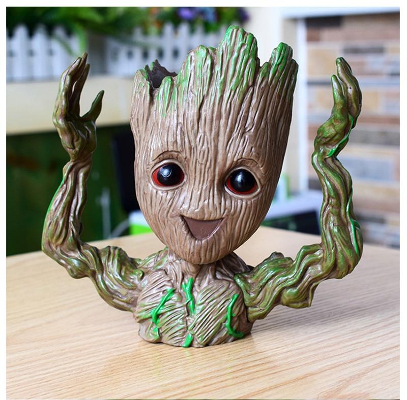 Mini Flowerpot Little Happy Groot Desktop Decoration Indoor Vase Plant Holder