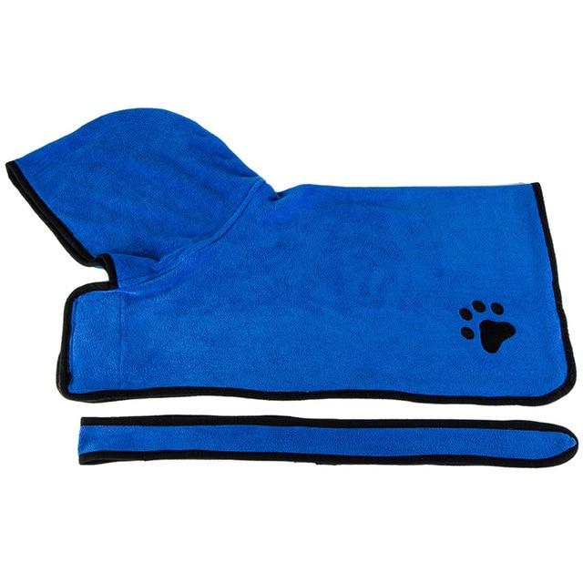 Absorbent Microfibre Dog Bath Robe Towel