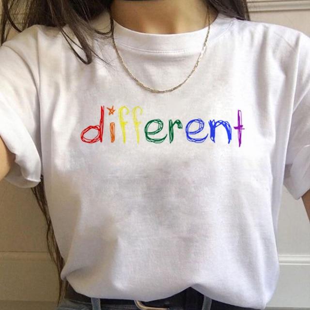 House Of Dasein 17 Designs Gay Pride Rainbow Harajuku Shirts For Women