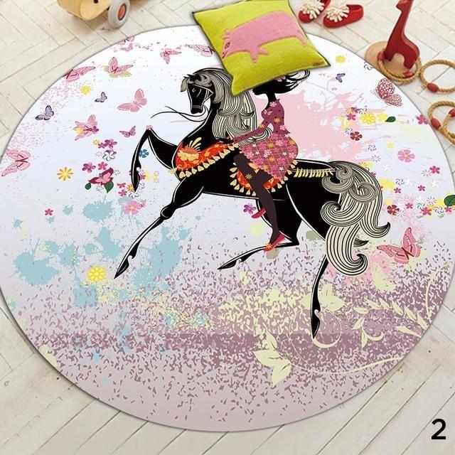 Butterfly Flower Fairy Cute Floor Mats Kids Rugs Bedroom Decor