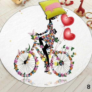 Butterfly Flower Fairy Cute Floor Mats Kids Rugs Bedroom Decor