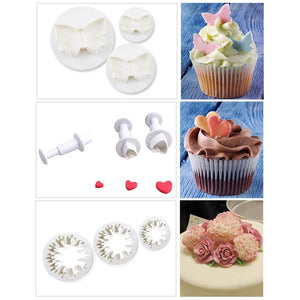 33 / Pcs Fondant Cake Mold Sugarcraft Cookie Cutters Decorating Tools