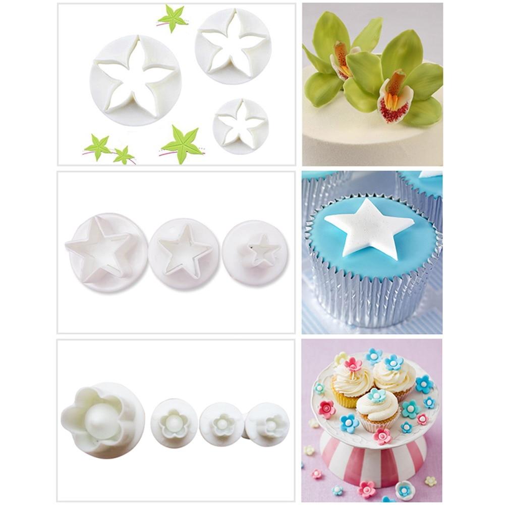 33 / Pcs Fondant Cake Mold Sugarcraft Cookie Cutters Decorating Tools