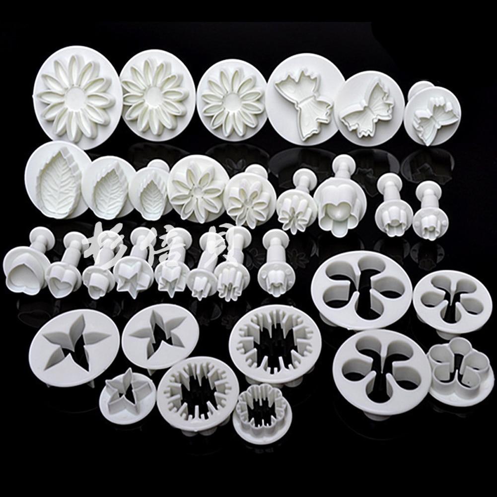 33 / Pcs Fondant Cake Mold Sugarcraft Cookie Cutters Decorating Tools