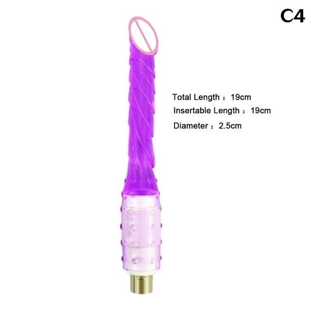 House Of Dasein 28 Types Pink Purple Dildos A2 / F2 Sex Machine Attachments