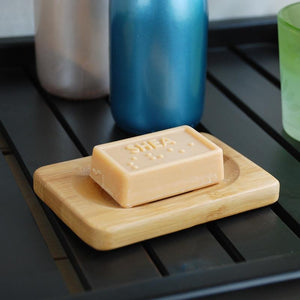 Wooden Natural Bamboo Soap Dish Holder Bathroom Accessories