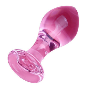 Beautiful Pink Glass Anal Butt Plugs Pretty Sex Toys