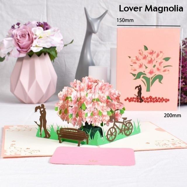 3D Pop Up Cards Romantic Love Valentines Day Wedding Anniversary Gifts