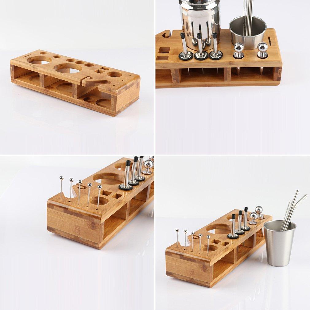 23Pcs Stainless Steel Cocktail Shaker Set Barware Kit With Rack – HOD ...