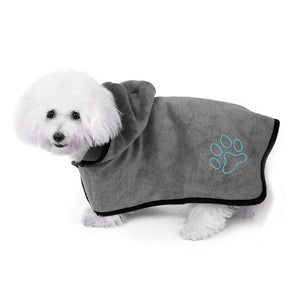 Absorbent Microfibre Dog Bath Robe Towel