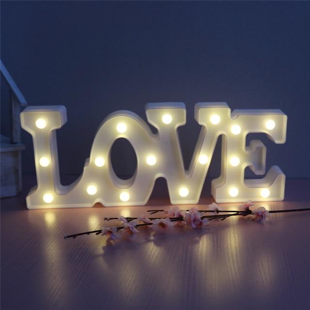 Love Or Heart Neon Led Night Lights Romantic Valentine's Day Gift Party Decor