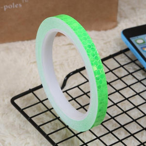 8M Bike Reflective Stickers Cycling Fluorescent Reflector Tape Mtb Bicycle Accessories