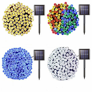 Solar Led Outdoor Fairy String Lights Garden Party Christmas Decorations