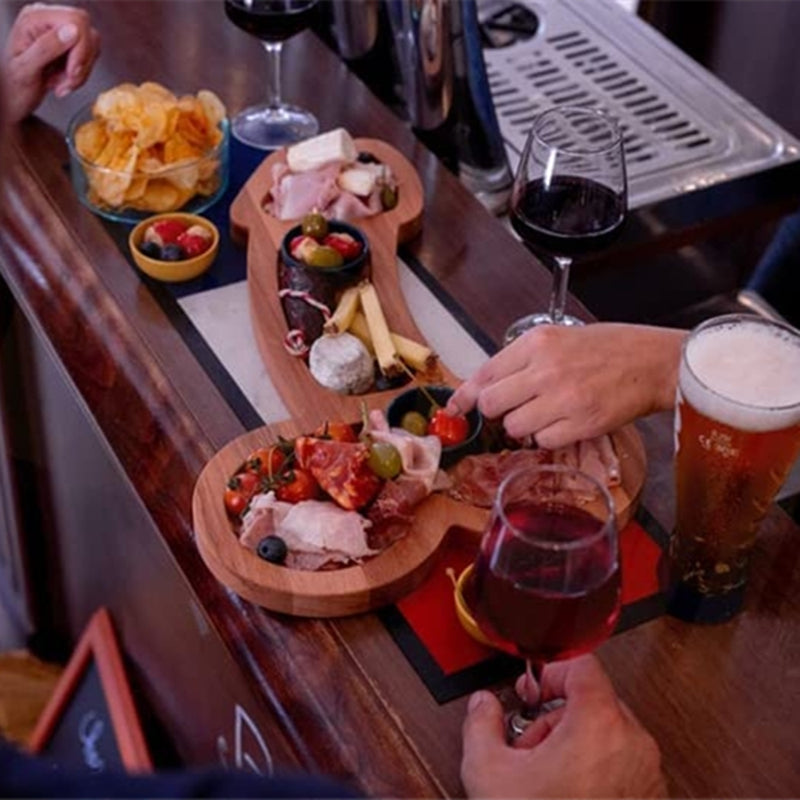 Novelty Wooden Aperitif Board Food Platter Serving Tray