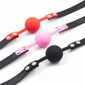 House Of Dasein Silicone Ball Gag Red Pink Black Breathable Bdsm Bondage Restraint