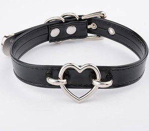House Of Dasein Bdsm Heart Choker Collar Submissive Symbolic Jewelry Kink Fetish