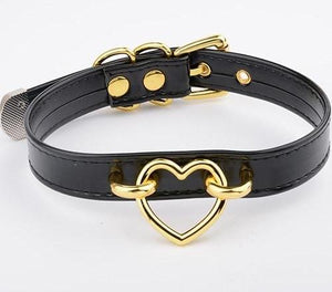 House Of Dasein Bdsm Heart Choker Collar Submissive Symbolic Jewelry Kink Fetish