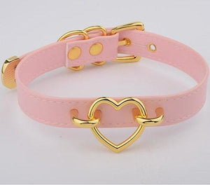 House Of Dasein Bdsm Heart Choker Collar Submissive Symbolic Jewelry Kink Fetish