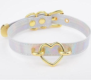 House Of Dasein Bdsm Heart Choker Collar Submissive Symbolic Jewelry Kink Fetish