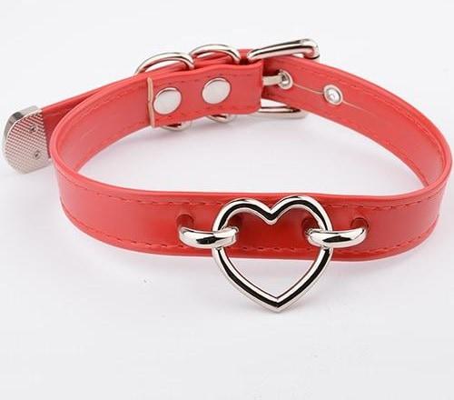 House Of Dasein Bdsm Heart Choker Collar Submissive Symbolic Jewelry Kink Fetish