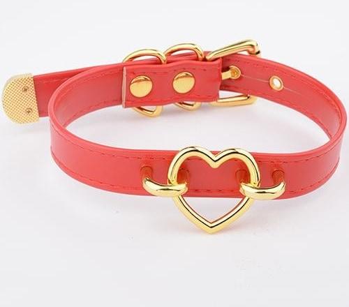 House Of Dasein Bdsm Heart Choker Collar Submissive Symbolic Jewelry Kink Fetish