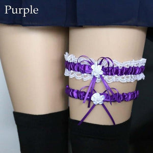 House Of Dasein Ruffled Garter Belt Set Kawaii Lingerie Women