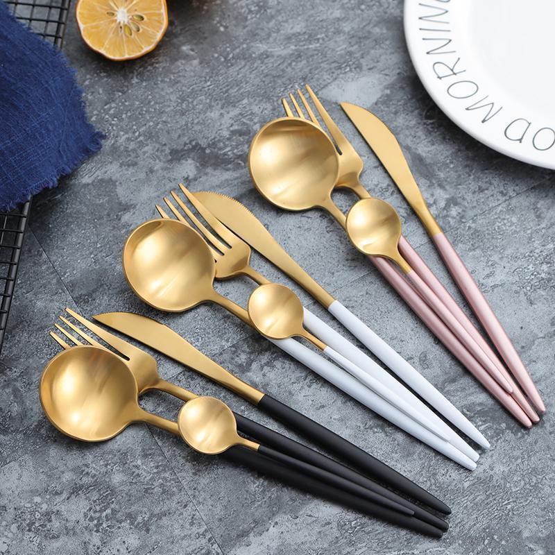 Gold Dipped Elegant Cutlery Flatware