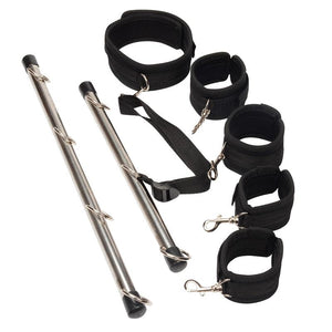 Multi-Position Bdsm Spreader Bar Kit Adjustable Collar Cuffs Restraints