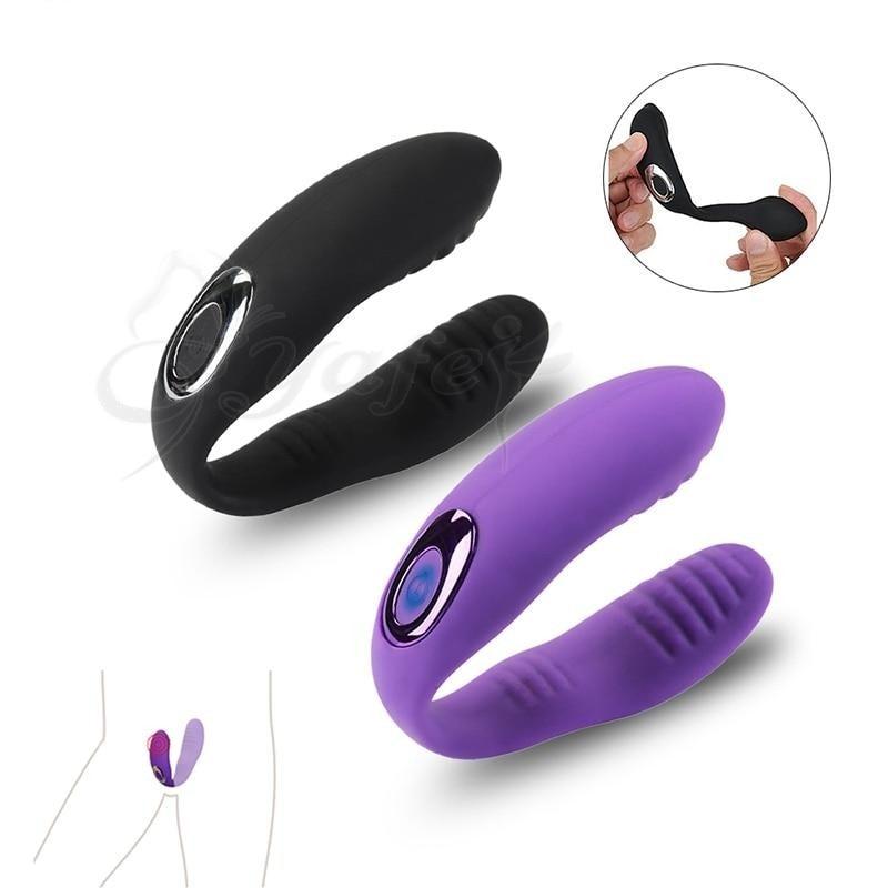 10 Speed Wearable Couples Vibrator G Spot Clitoris Sex Toy Black Purple