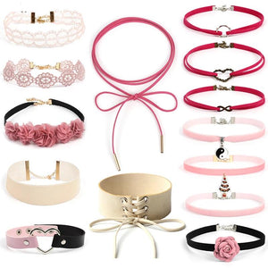 House Of Dasein Cute Pink Rope Chain Choker Collar Necklaces Bdsm Littles Ddlg