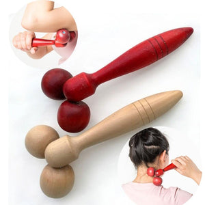 Wooden Face Body Roller Relaxing Massager Bdsm Aftercare