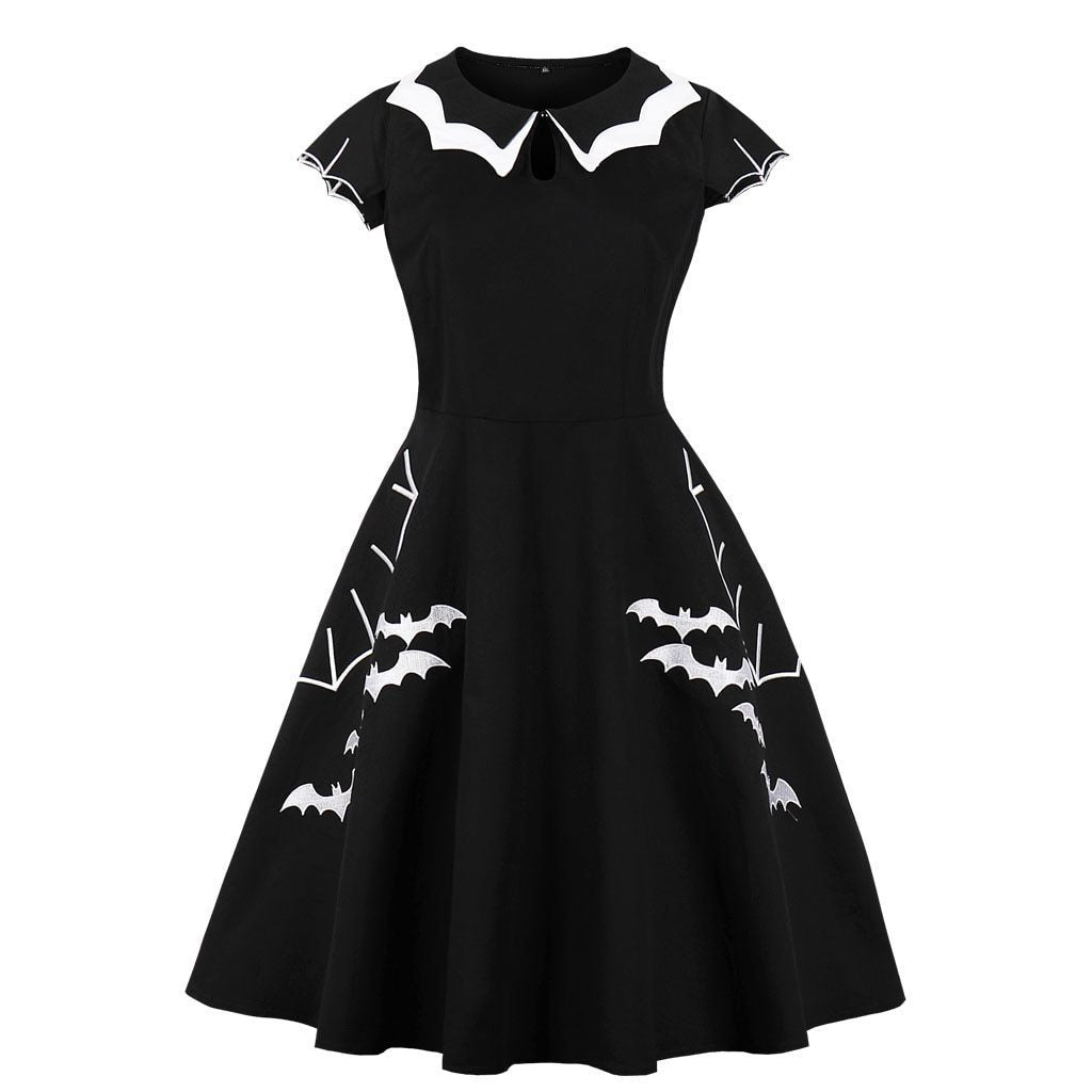 Gothic Bat Queen Dress Plus Size Kawaii Costume