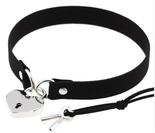 Black Collar Choker Slave Submissive Bondage Kink Fetish Restraint