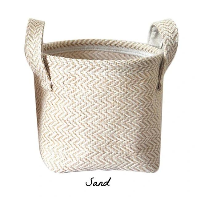 Jute Woven Basket Home Storage Decor