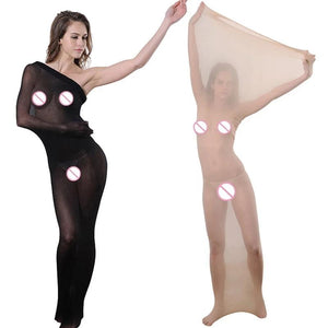 Whole Body Stockings Sleeping Bag Black / Flesh Pantyhose Cocoon Bdsm Fetish