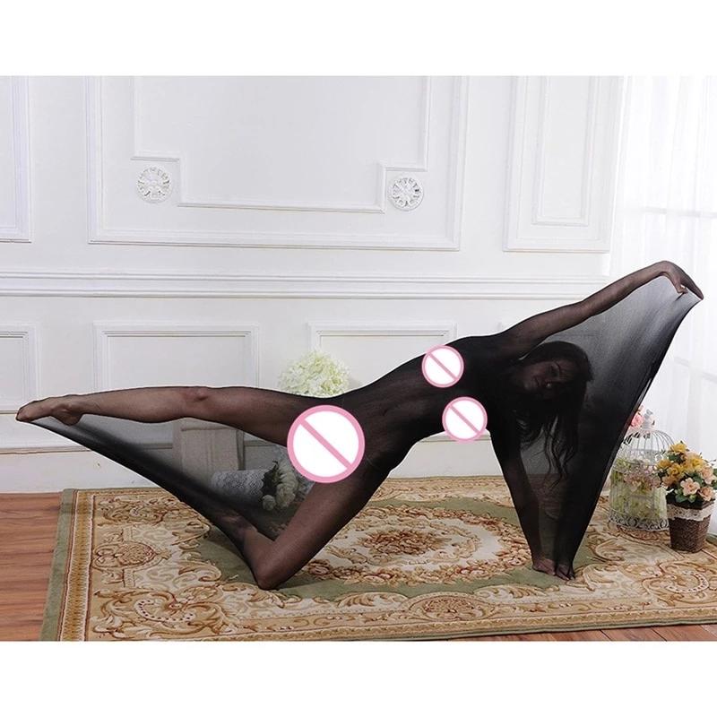 Whole Body Stockings Sleeping Bag Black / Flesh Pantyhose Cocoon Bdsm Fetish