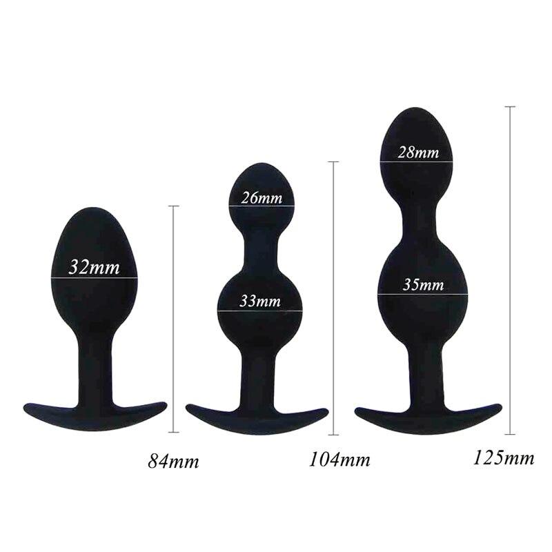 House Of Dasein Black Kegel Balls Butt Plug Vibrator Anal Beads Bdsm Training