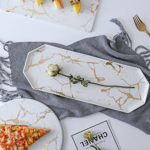 Sophisticated Marble Serving Tray Tableware Home Decor