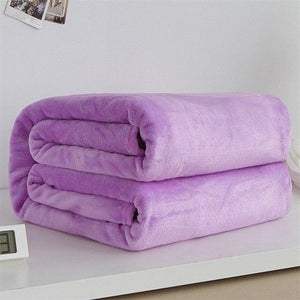 Super Soft Fleece Blanket 220Gsm Light Weight Throw Bedspread