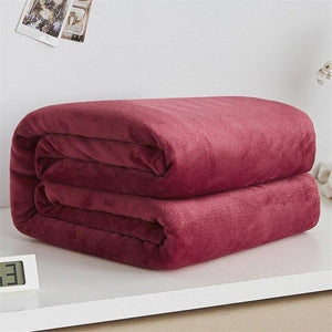 Super Soft Fleece Blanket 220Gsm Light Weight Throw Bedspread